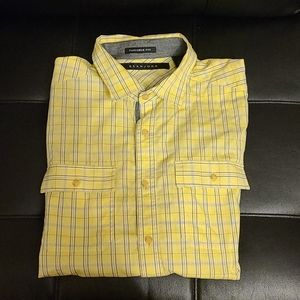 Sean John Button Down Shirt Yellow Size L